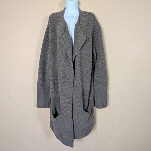 Old Navy Women's Cardigan Open Front Longline Oversized sz XL in Mushroom Cozy